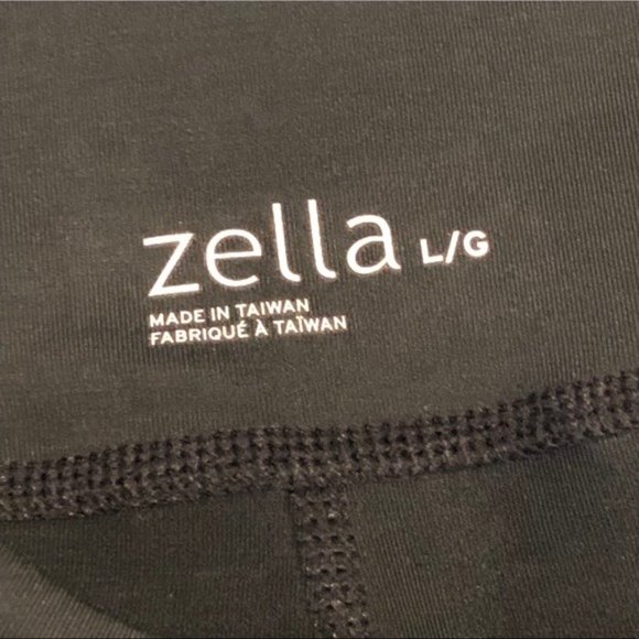 Zella Lived In Panel Coated Leggings Black Mesh Large - Picture 6 of 16
